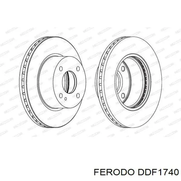 Disco do freio dianteiro Ferodo DDF1740 preço, a partir de 47,67 USD