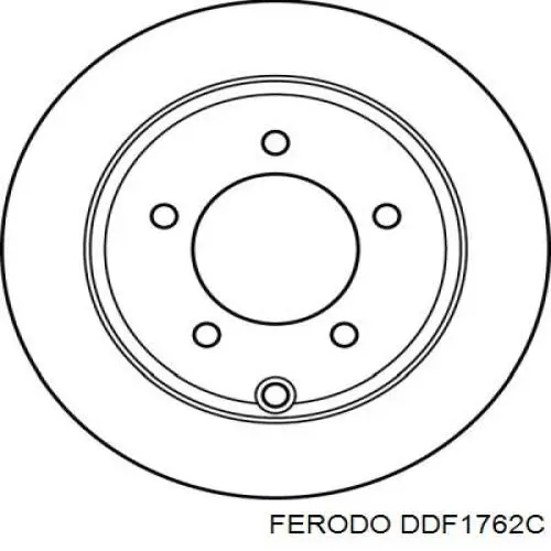 Compre DDF1762C Ferodo Disco do freio traseiro