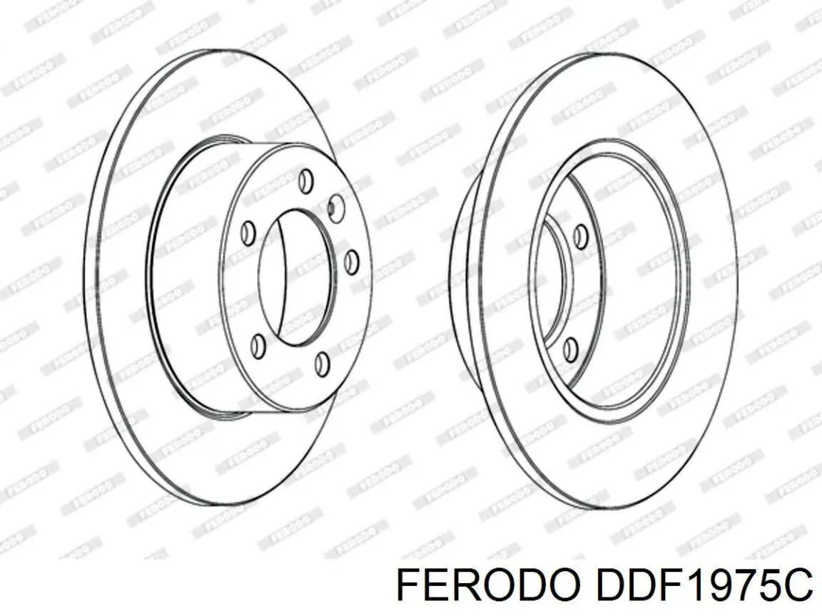 Disco do freio traseiro Ferodo DDF1975C preço, a partir de 65,08 USD