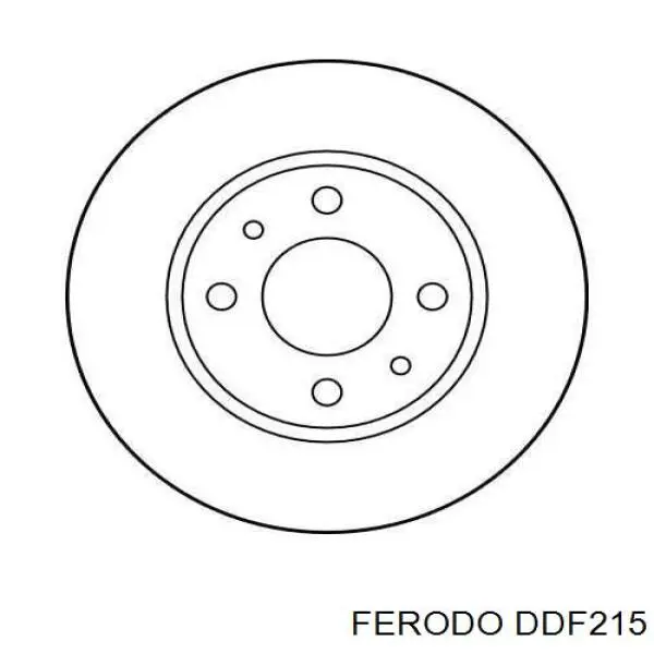 Compre DDF215 Ferodo Disco do freio dianteiro