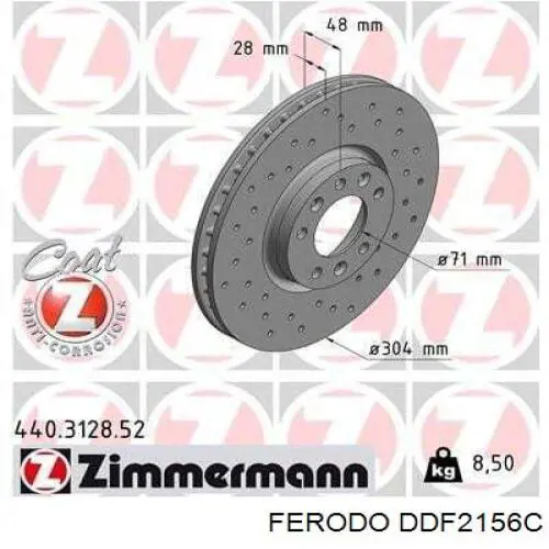 Disco do freio dianteiro Ferodo DDF2156C preço, a partir de 59,59 USD