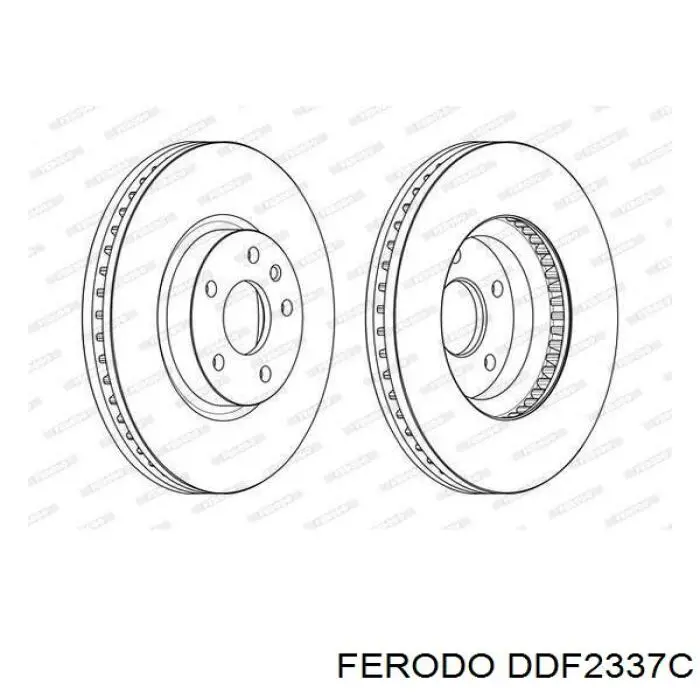 Disco do freio dianteiro Ferodo DDF2337C preço, a partir de 54,73 USD