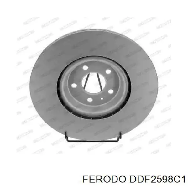 DDF2598C1 Ferodo Disco do freio dianteiro