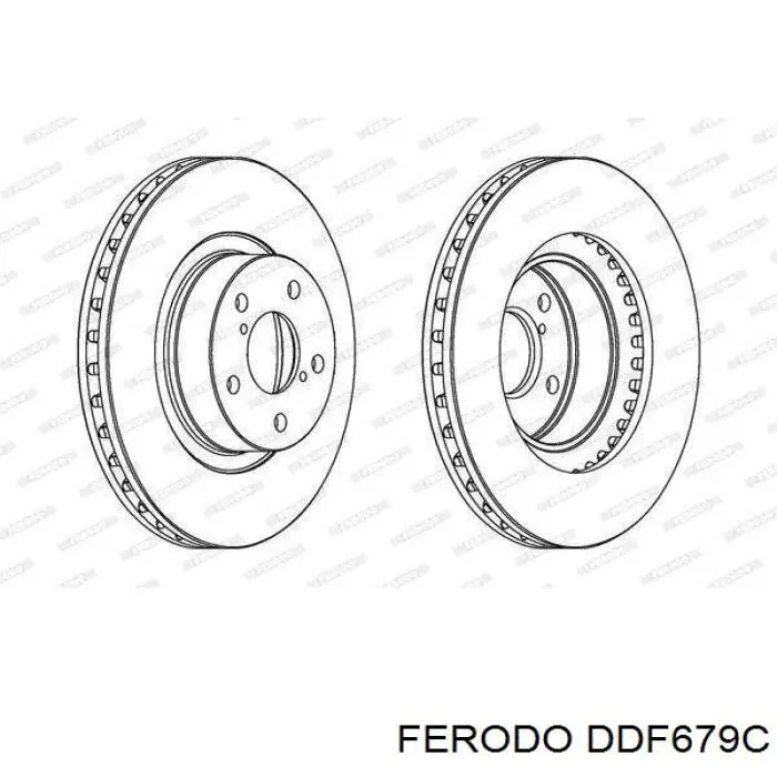 Disco do freio dianteiro Ferodo DDF679C preço, a partir de 41,68 USD