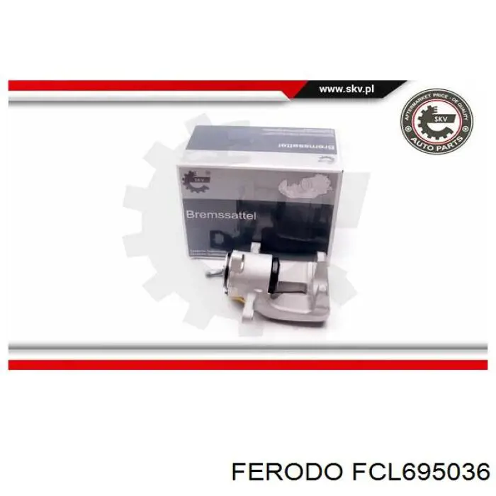 FCL695036 Ferodo Suporte do freio traseiro direito