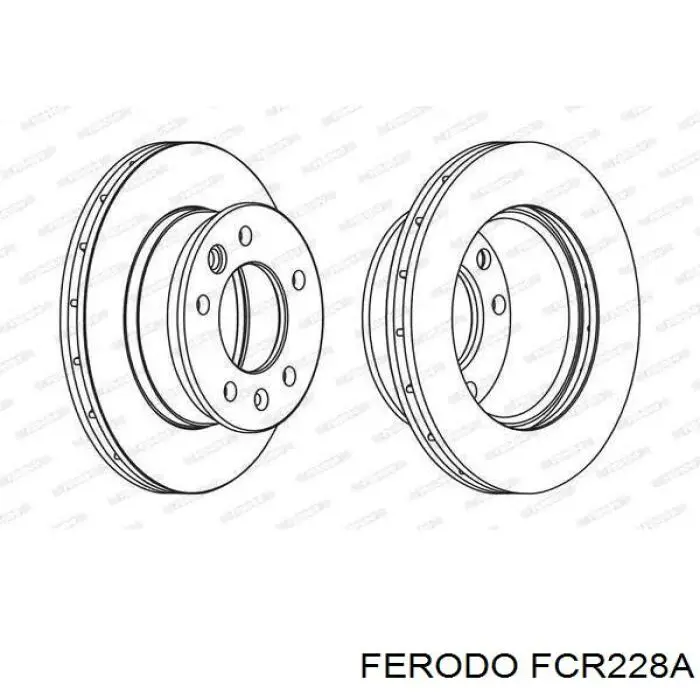 Disco do freio dianteiro Ferodo FCR228A preço, a partir de 58,48 USD