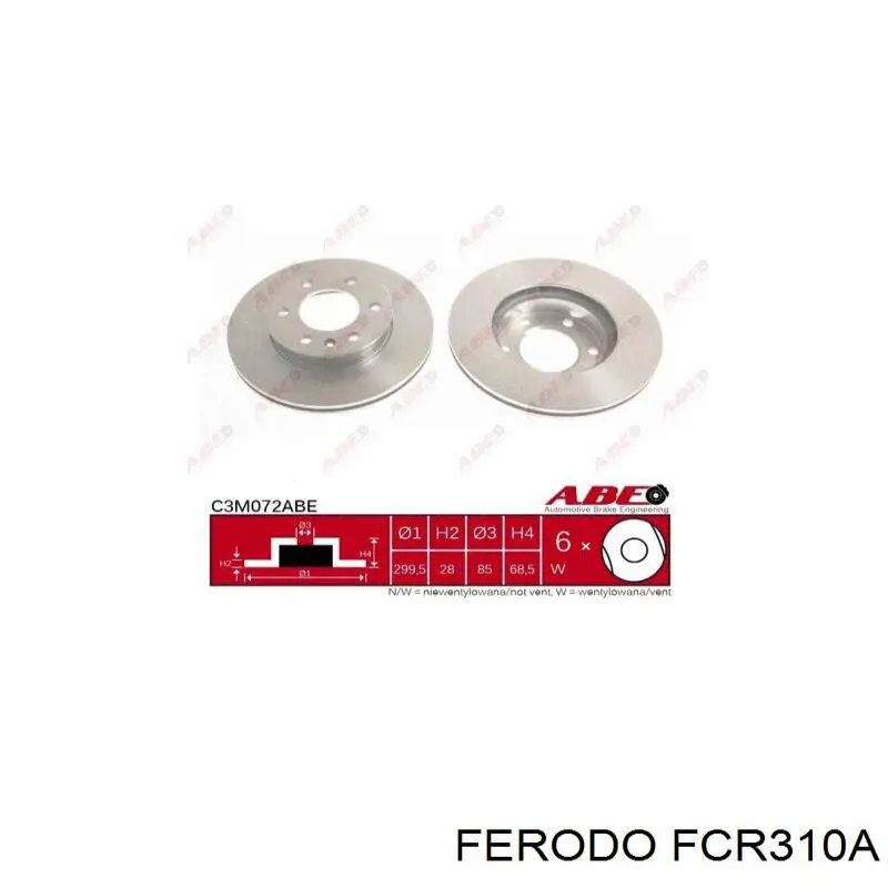 Compre FCR310A Ferodo Disco do freio dianteiro