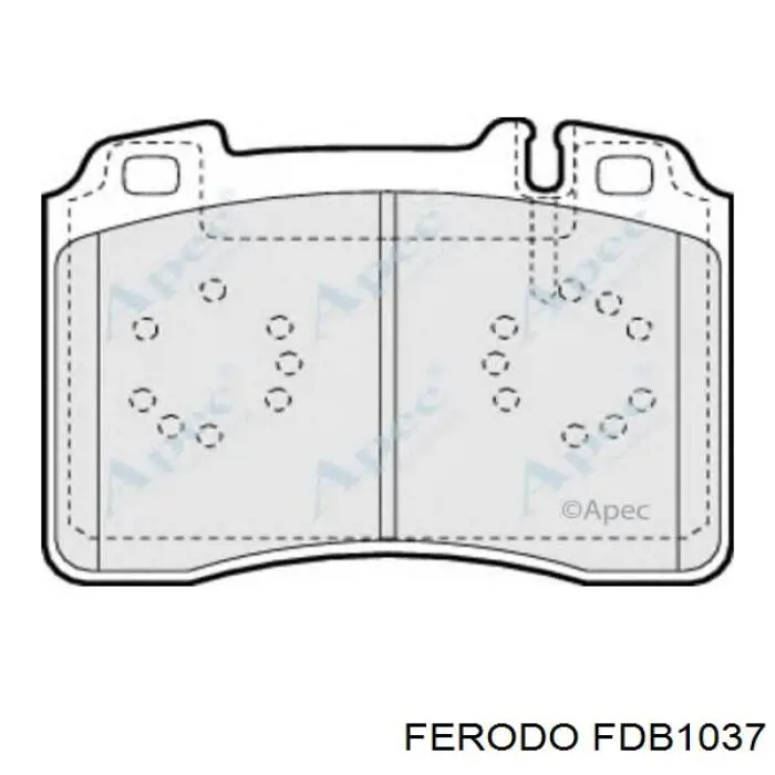 Compre FDB1037 Ferodo Sapatas do freio dianteiras de disco