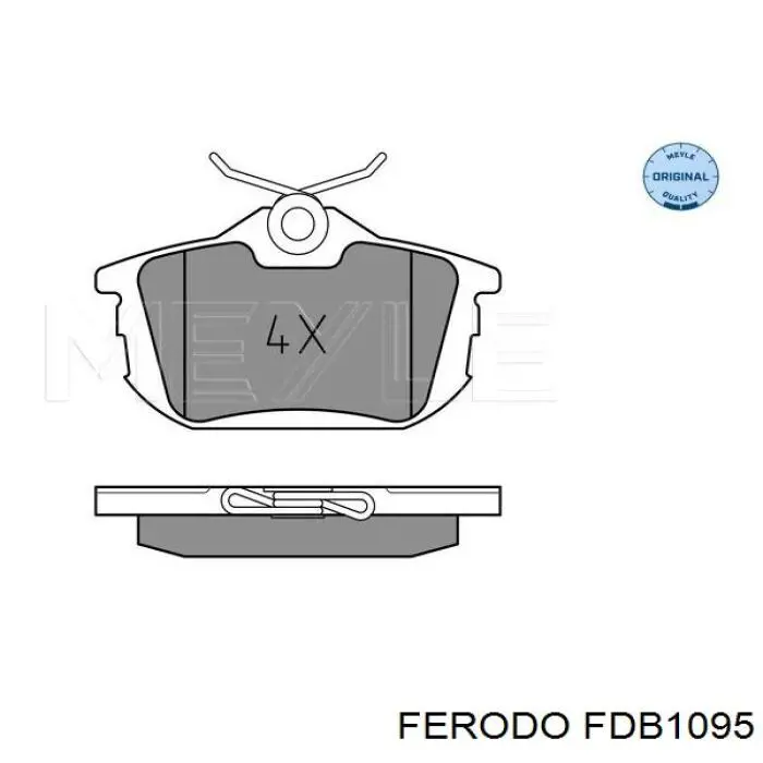 Compre FDB1095 Ferodo Sapatas do freio traseiras de disco