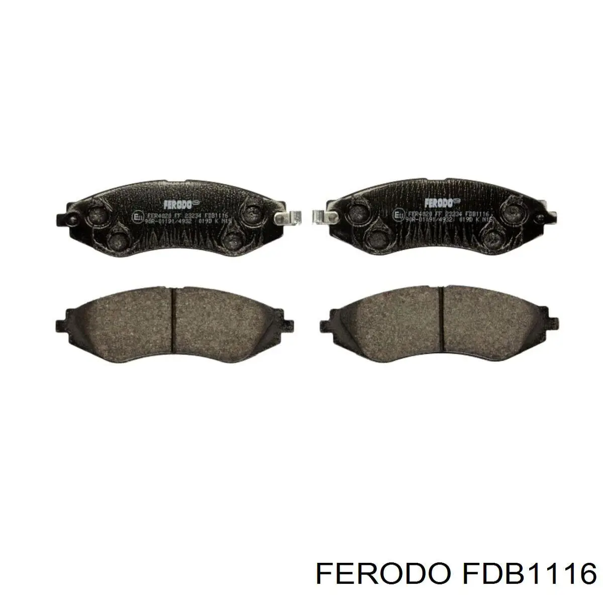 Sapatas do freio dianteiras de disco Ferodo FDB1116 preço, a partir de 35,67 USD