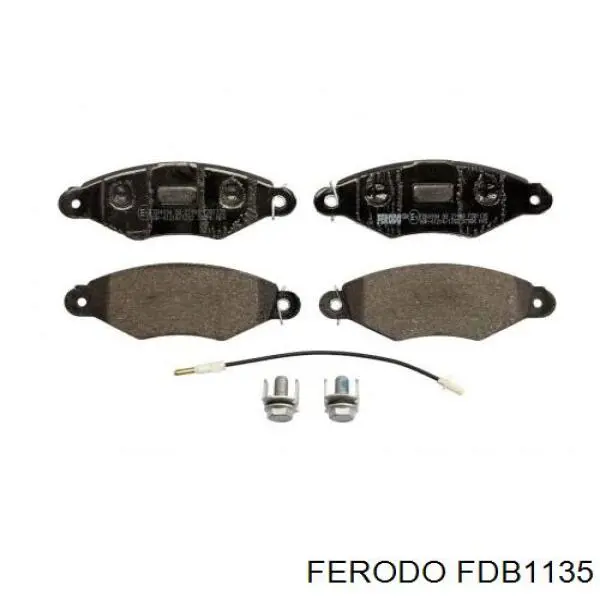 Compre FDB1135 Ferodo Sapatas do freio dianteiras de disco