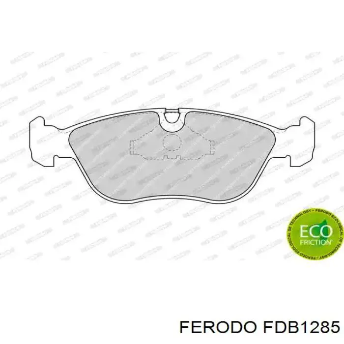 Sapatas do freio dianteiras de disco Ferodo FDB1285 preço, a partir de 36,62 USD