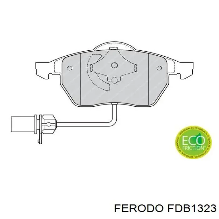 Compre FDB1323 Ferodo Sapatas do freio dianteiras de disco