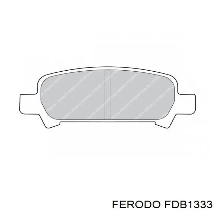 Sapatas do freio traseiras de disco Ferodo FDB1333 preço, a partir de 24,81 USD