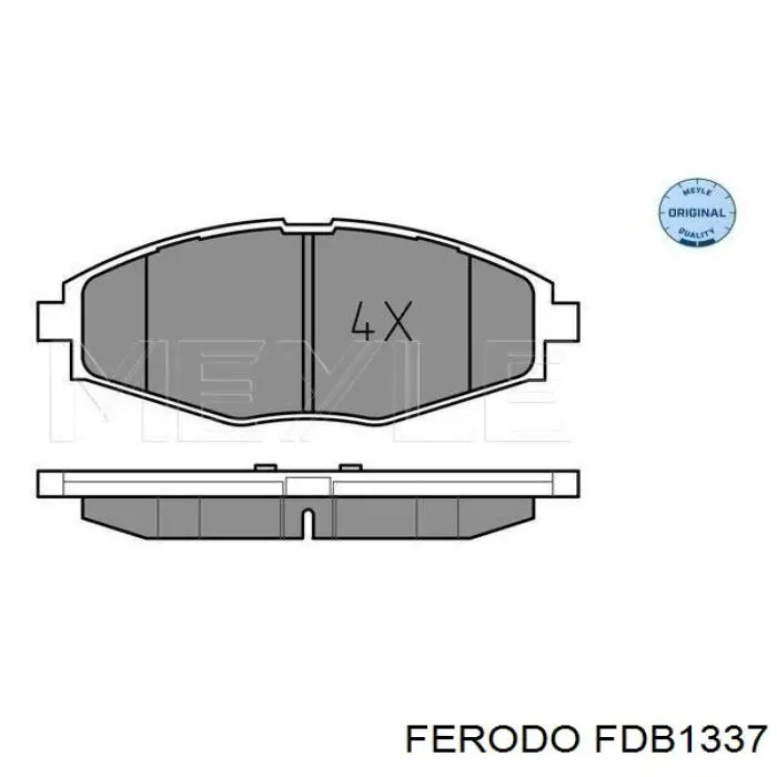 Compre FDB1337 Ferodo Sapatas do freio dianteiras de disco