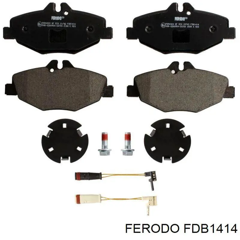 Compre FDB1414 Ferodo Sapatas do freio dianteiras de disco