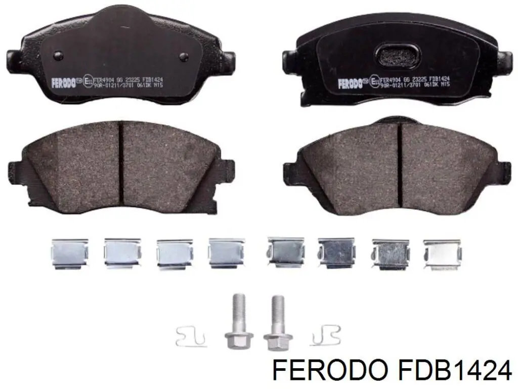Sapatas do freio dianteiras de disco Ferodo FDB1424 preço, a partir de 23,59 USD