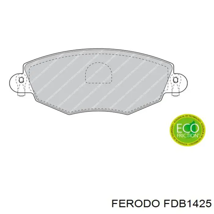 Compre FDB1425 Ferodo Sapatas do freio dianteiras de disco