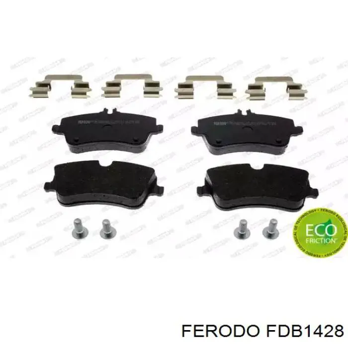 Sapatas do freio dianteiras de disco Ferodo FDB1428 preço, a partir de 31,46 USD