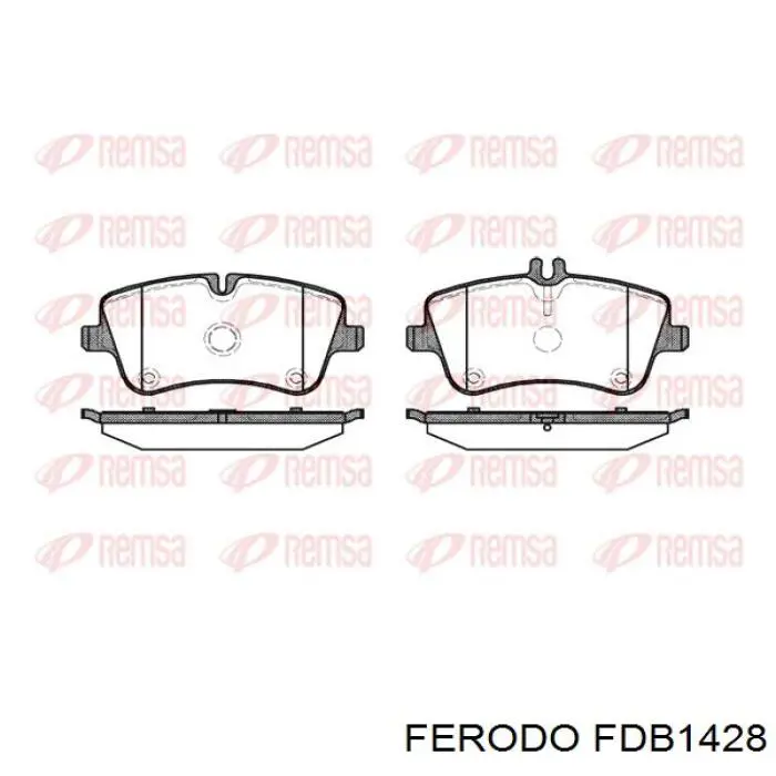 Compre FDB1428 Ferodo Sapatas do freio dianteiras de disco