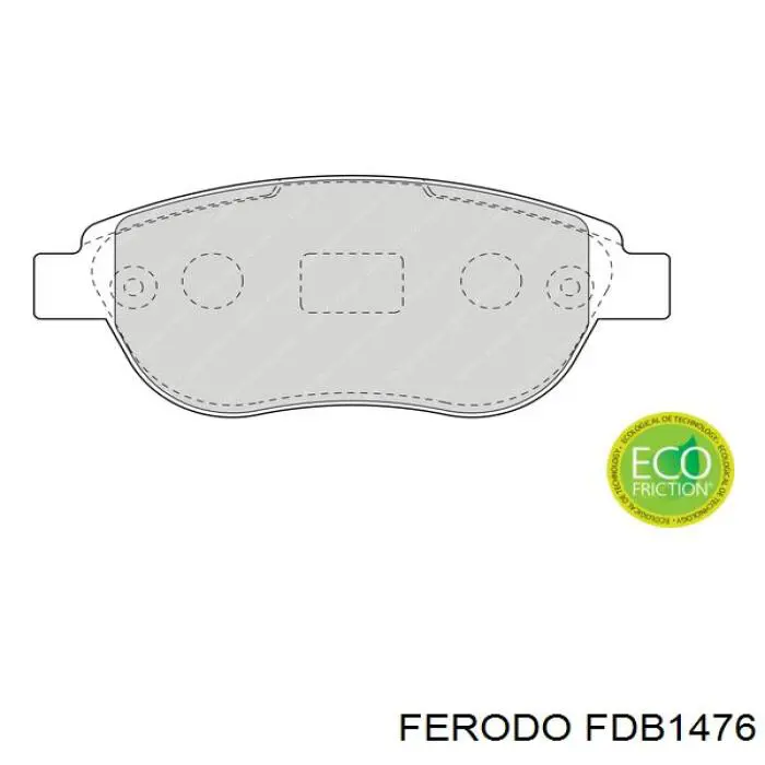 Compre FDB1476 Ferodo Sapatas do freio dianteiras de disco