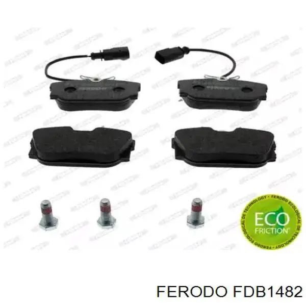 Sapatas do freio traseiras de disco Ferodo FDB1482 preço, a partir de 33,72 USD