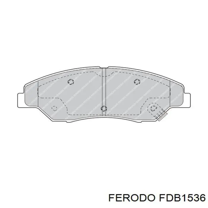 Sapatas do freio dianteiras de disco Ferodo FDB1536 preço, a partir de 31,13 USD