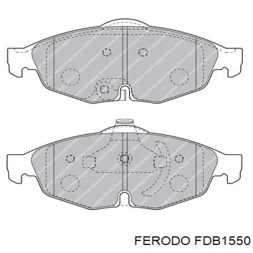 Sapatas do freio dianteiras de disco Ferodo FDB1550 preço, a partir de 63,10 USD