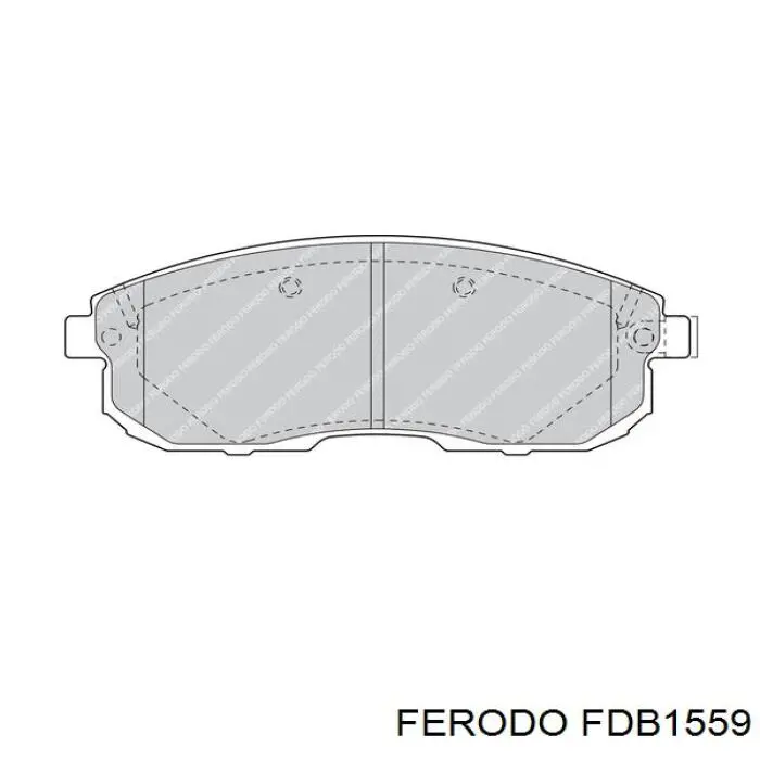 Sapatas do freio dianteiras de disco Ferodo FDB1559 preço, a partir de 33,85 USD