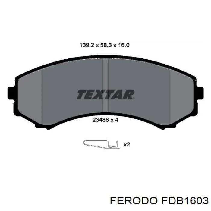 Compre FDB1603 Ferodo Sapatas do freio dianteiras de disco