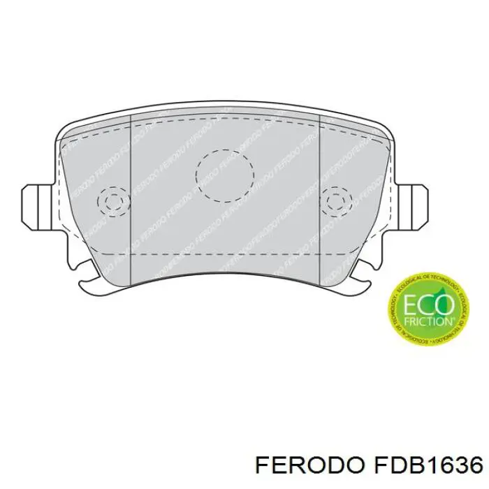 Compre FDB1636 Ferodo Sapatas do freio traseiras de disco