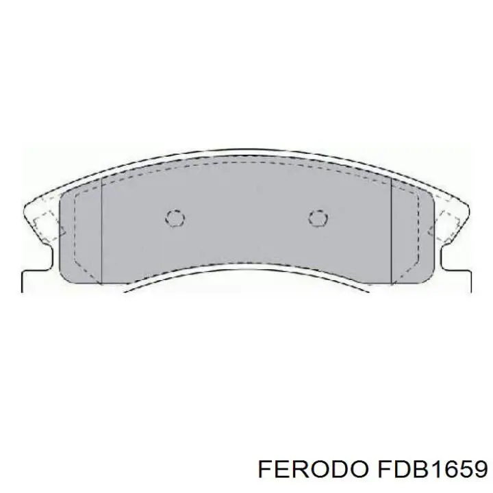 Sapatas do freio dianteiras de disco Ferodo FDB1659 preço, a partir de 39,84 USD