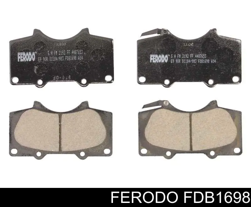 Sapatas do freio dianteiras de disco Ferodo FDB1698 preço, a partir de 32,96 USD