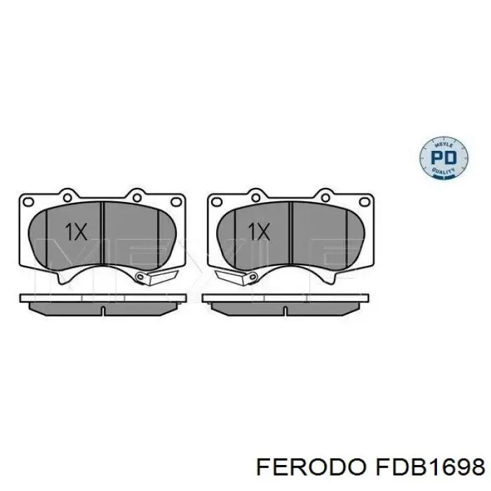 Compre FDB1698 Ferodo Sapatas do freio dianteiras de disco