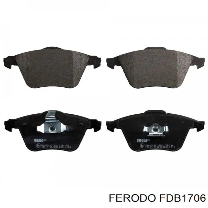 Compre FDB1706 Ferodo Sapatas do freio dianteiras de disco