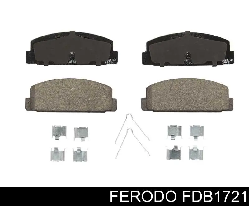 Compre FDB1721 Ferodo Sapatas do freio traseiras de disco