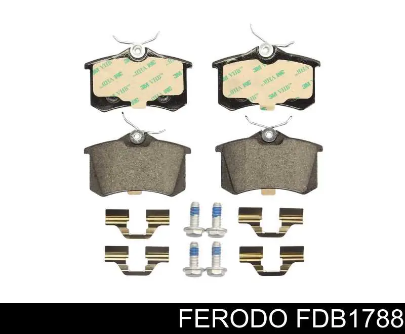 Sapatas do freio traseiras de disco Ferodo FDB1788 preço, a partir de 19,06 USD