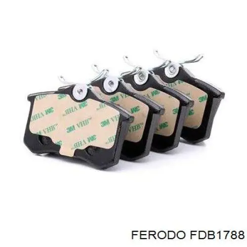 Compre FDB1788 Ferodo Sapatas do freio traseiras de disco