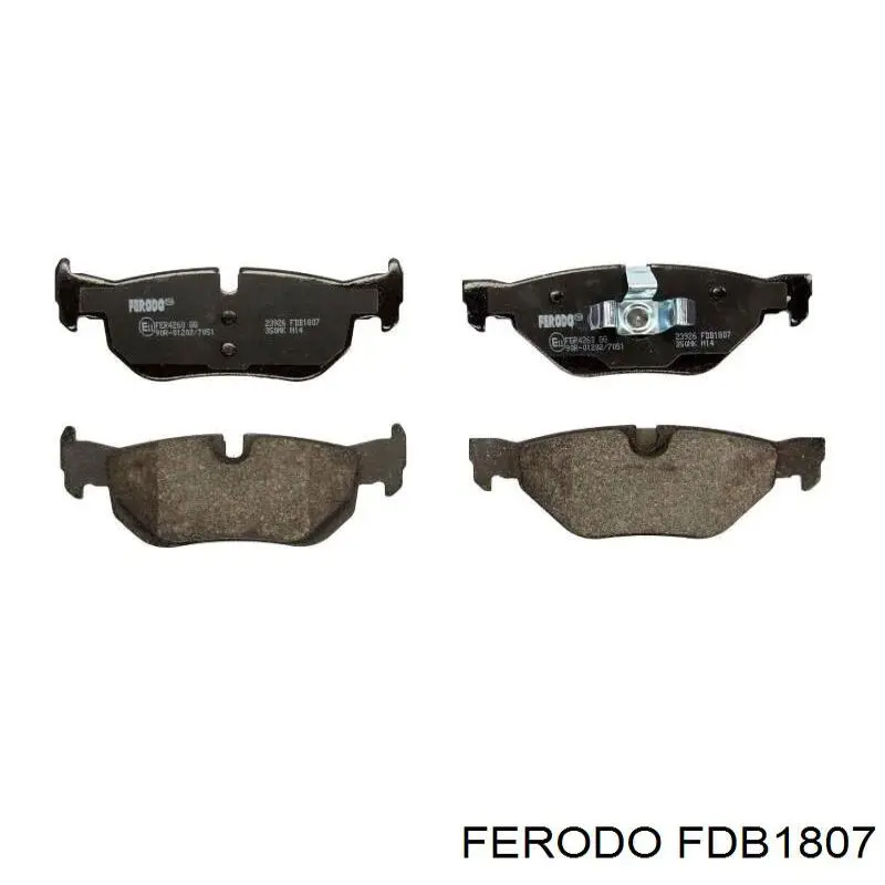 Sapatas do freio traseiras de disco Ferodo FDB1807 preço, a partir de 33,30 USD
