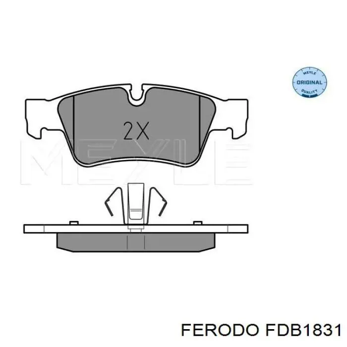Compre FDB1831 Ferodo Sapatas do freio traseiras de disco