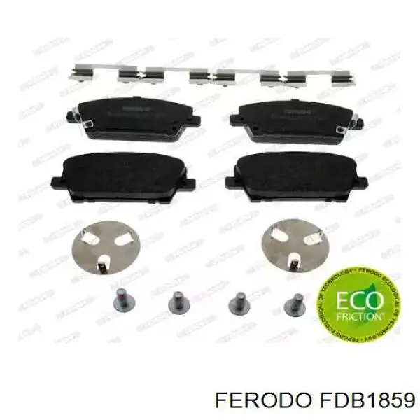Sapatas do freio dianteiras de disco Ferodo FDB1859 preço, a partir de 46,32 USD