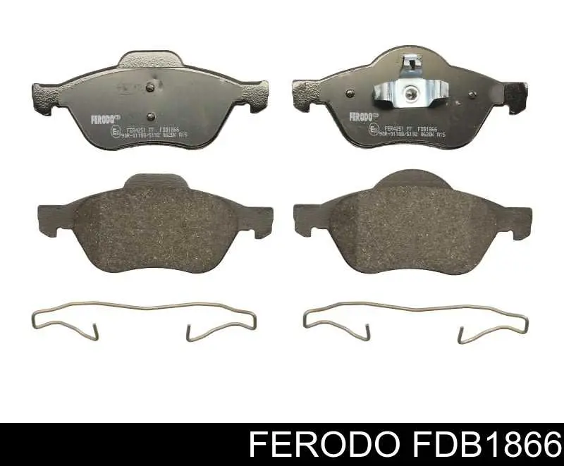Sapatas do freio dianteiras de disco Ferodo FDB1866 preço, a partir de 32,82 USD