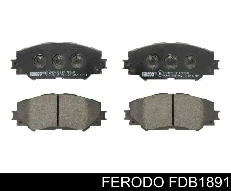 Sapatas do freio dianteiras de disco Ferodo FDB1891 preço, a partir de 29,02 USD