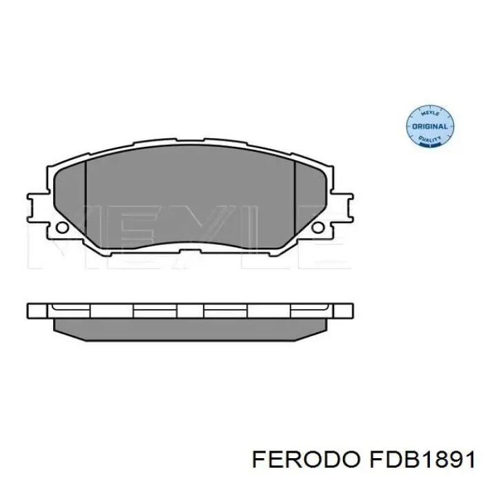 Compre FDB1891 Ferodo Sapatas do freio dianteiras de disco