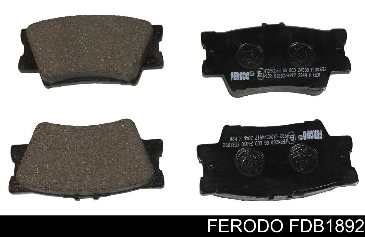 Sapatas do freio traseiras de disco Ferodo FDB1892 preço, a partir de 20,42 USD