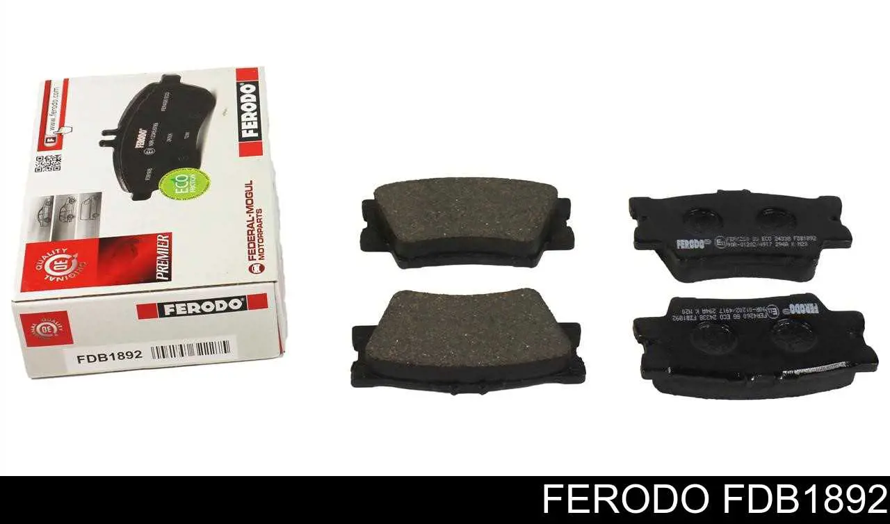 Compre FDB1892 Ferodo Sapatas do freio traseiras de disco