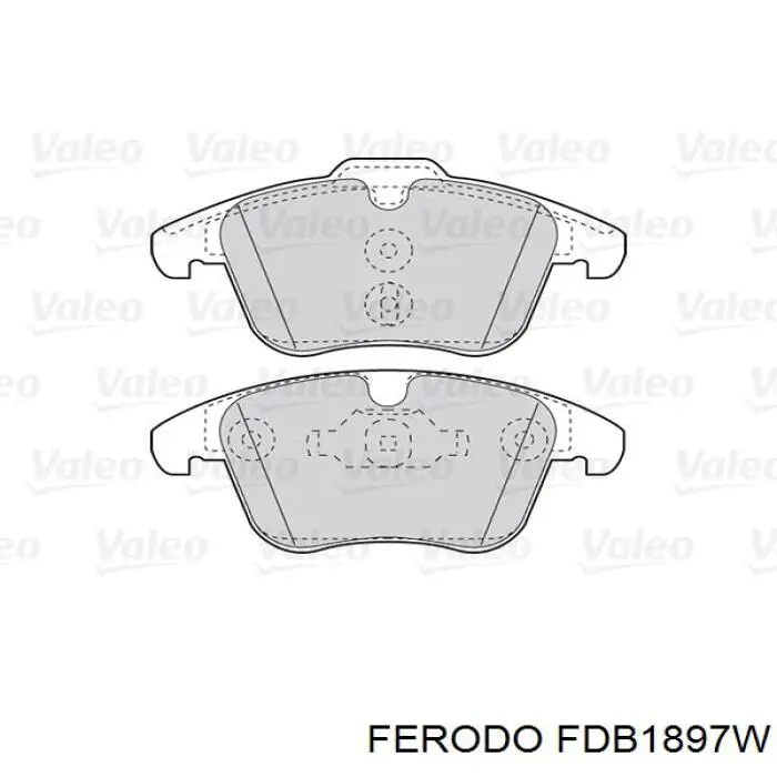 Compre FDB1897W Ferodo Sapatas do freio dianteiras de disco