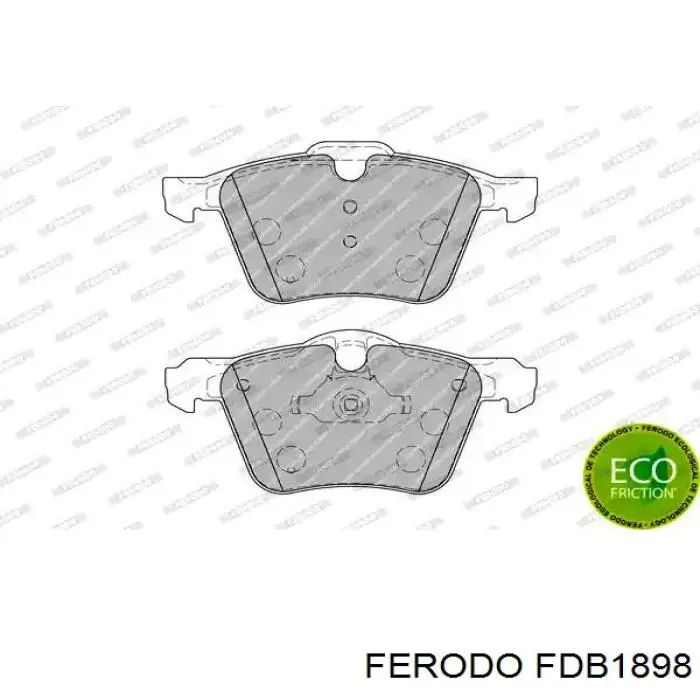 Sapatas do freio dianteiras de disco Ferodo FDB1898 preço, a partir de 46,34 USD