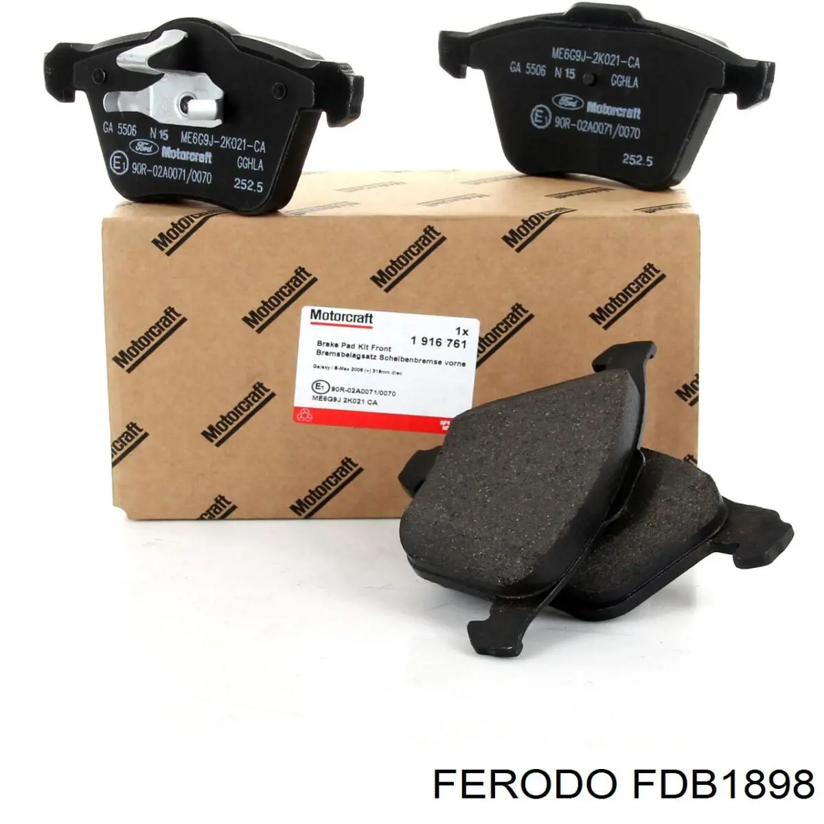 Compre FDB1898 Ferodo Sapatas do freio dianteiras de disco