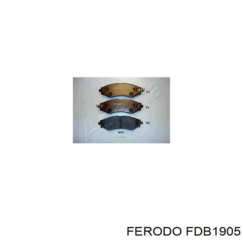 Compre FDB1905 Ferodo Sapatas do freio dianteiras de disco